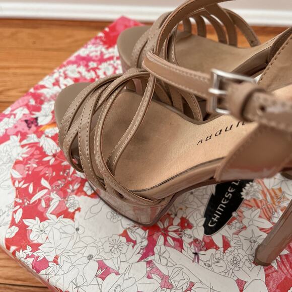 EUC Chinese Laundry Teaser Strappy Platform Heels size 7 - Picture 7 of 9